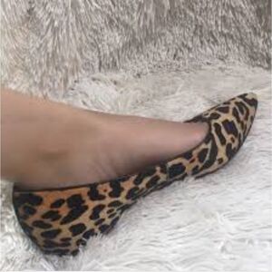 BRAND NEW HERSTYLE ANIMAL PRINT POINTED OUT FLATS SHOE